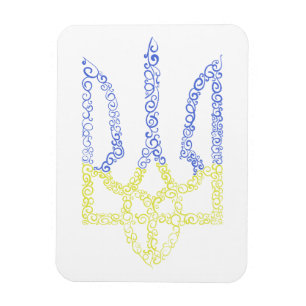 Imán Patrón de espiral de tridente de trízub del escudo