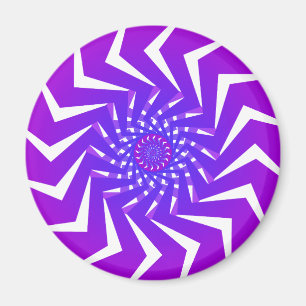 Imán Patrón de espiral púrpura: arte vectorial: