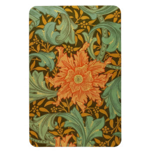 Imán Patrón de estilo único William Morris Art Nouveau