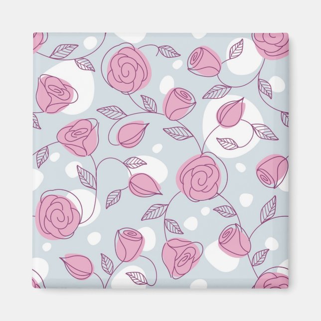 Imán Patrón de flor (Frente)