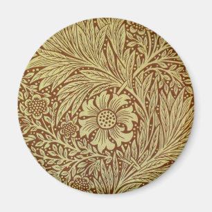 Imán Patrón de Flor Antigua Marigold de William Morris