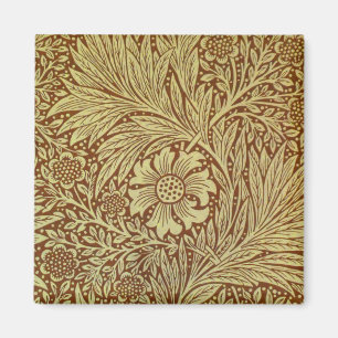 Imán Patrón de Flor Antigua Marigold de William Morris