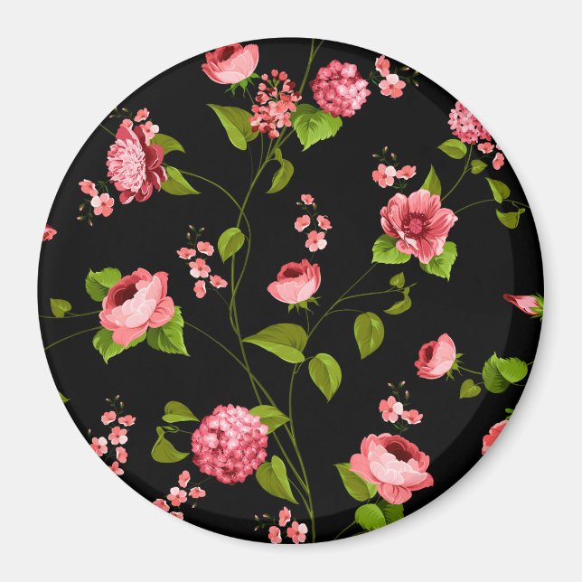 Imán Patrón de flores 18 (Frente)