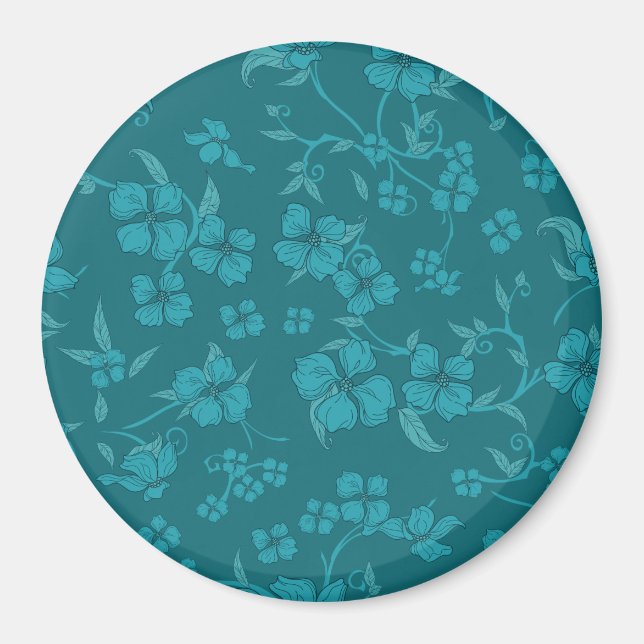 Imán Patrón de Flores Asombrosas 9 (Frente)