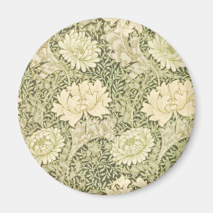 Imán Patrón de flores de crisantemo (por William Morris