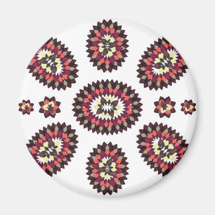 Imán Patrón de flores de Mandala