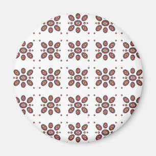 Imán Patrón de flores de Mandala