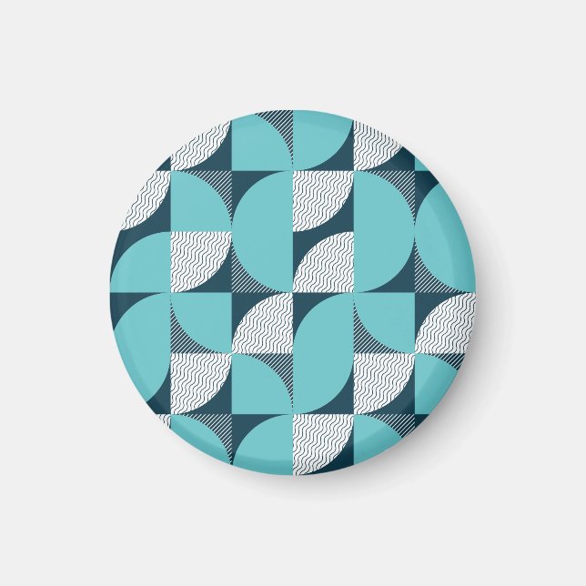 Imán Patrón de forma geométrica creativa (Frente)