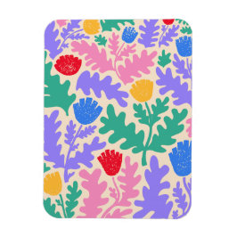 Imán Patrón de formas geométricas vibrantes