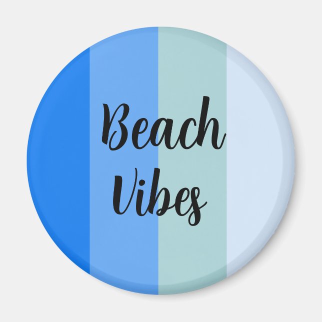 Imán Patrón de franjas azules (Frente)