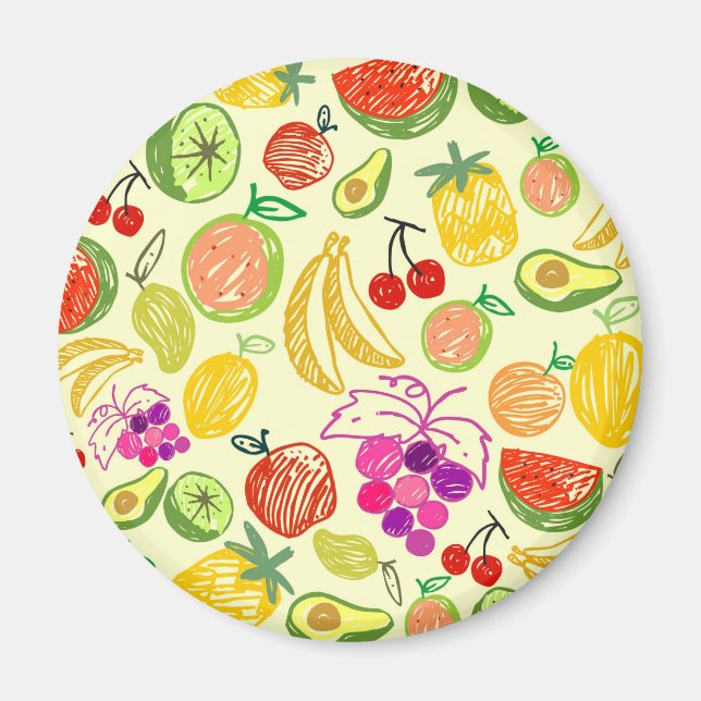 Imán Patrón de frutas (Frente)