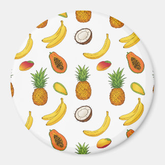 Imán Patrón de frutas tropicales