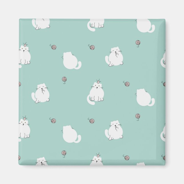 Imán Patrón de gato (Frente)