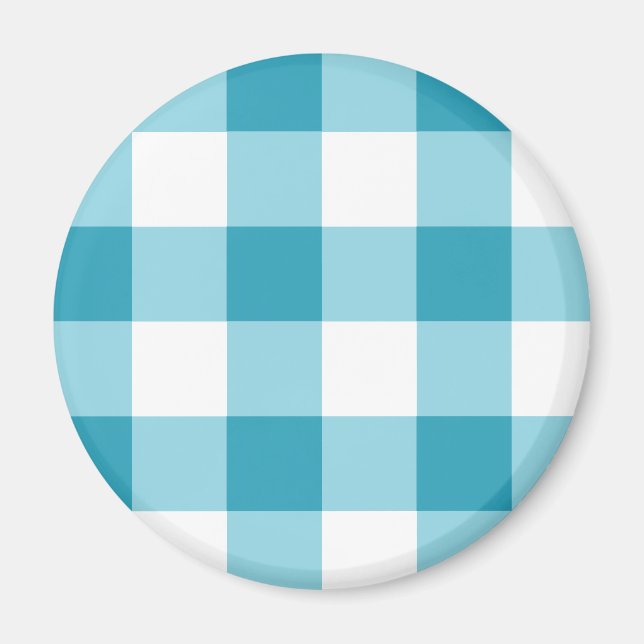 Imán Patrón de Gingham (Frente)