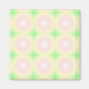 Imán Patrón de gradiente óptico 3D blanco Rosa verde pá