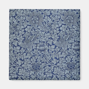 Imán Patrón de Guillermo Morris Vintage Bird y Anemone