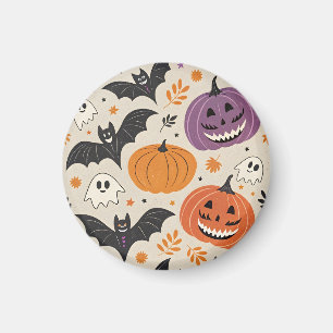 Imán Patrón de Halloween y otoño