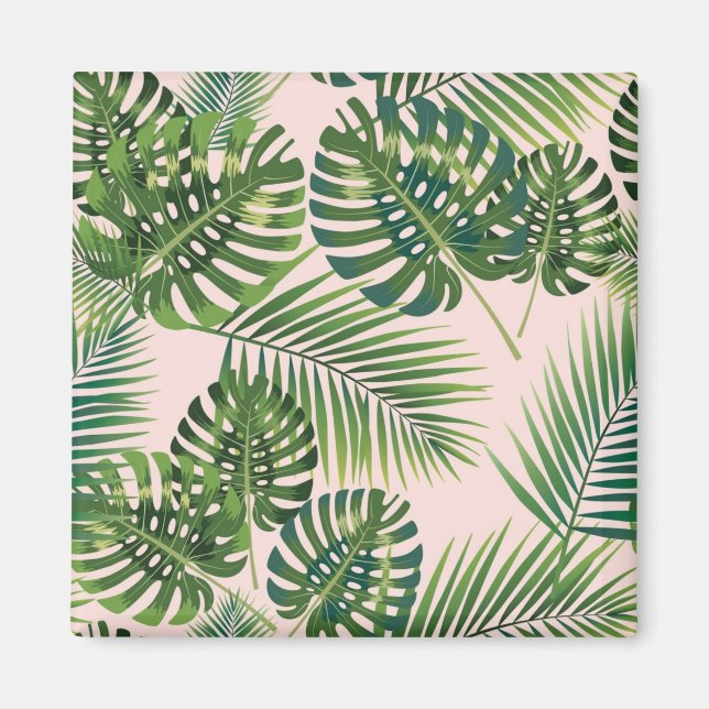 Imán Patrón de hojas (Frente)