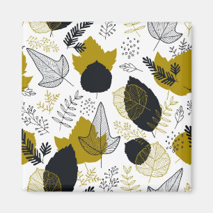 Imán Patrón de hojas