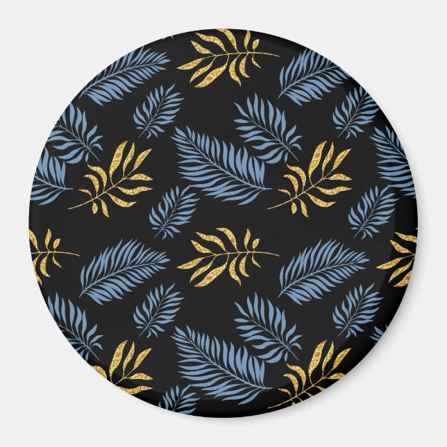 Imán Patrón de hojas 17 (Frente)