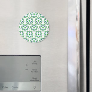 Imán Patrón De Hojas, Patrón De Hojas, Hojas Verdes