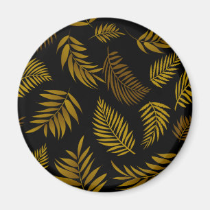 Imán Patrón de hojas tropicales 14