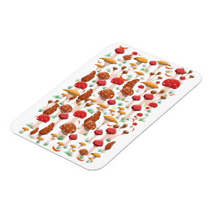 Imán Patrón de hongos pequeños