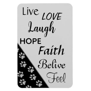 Imán Patrón de impresión de fondo negro de hojas de per