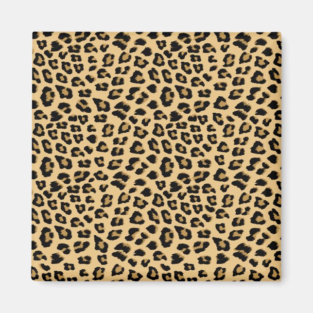 Imán Patrón de impresión de leopardo (Frente)
