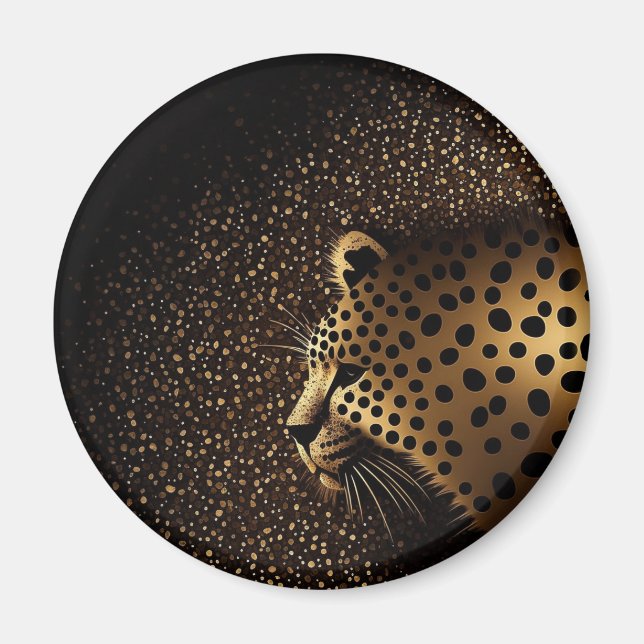 Imán Patrón de Jaguar Dorado           (Frente)