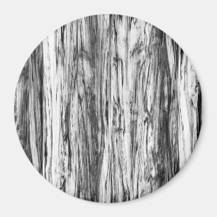 Imán Patrón de la madera de deriva - negro, blanco y gr