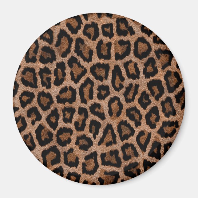Imán Patrón de leopardo de moda de moda (Frente)