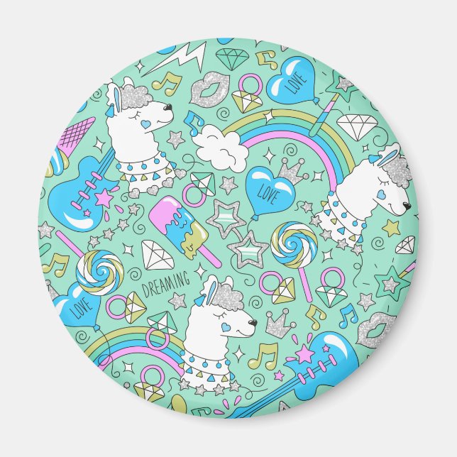 Imán patrón de llama (Frente)