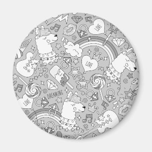 Imán patrón de llama 4