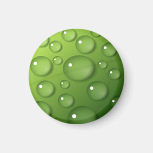 Imán Patrón de lluvia verde