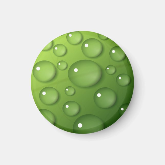 Imán Patrón de lluvia verde (Frente)