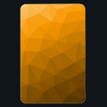 Imán patrón de malla geométrica de gradiente de naranja<br><div class="desc">Patrón de malla geométrica de gradiente naranja. Malla geométrica triangular con gradiente oscuro naranja claro.</div>