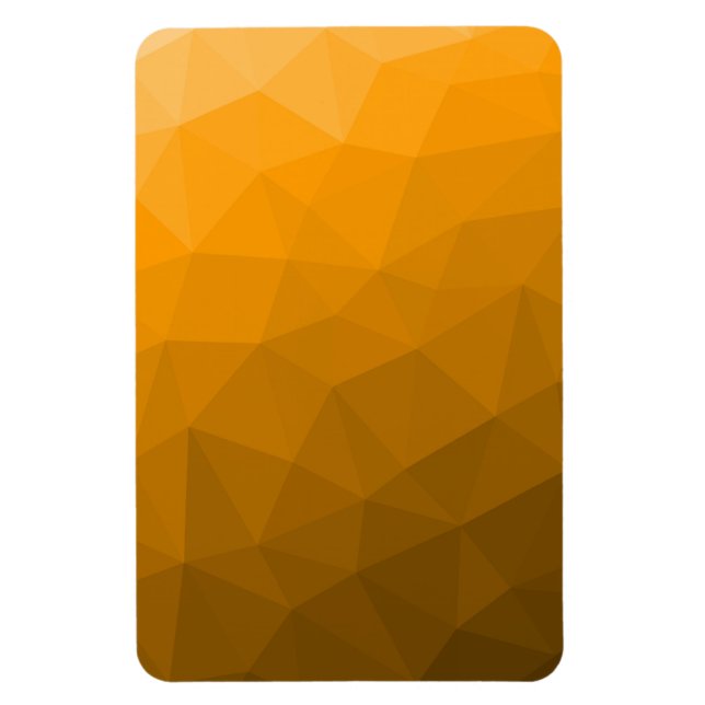 Imán Patrón de malla geométrica de gradiente naranja (Vertical)
