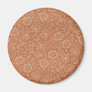 Imán Patrón de Malva de William Morris: Floral Terracot