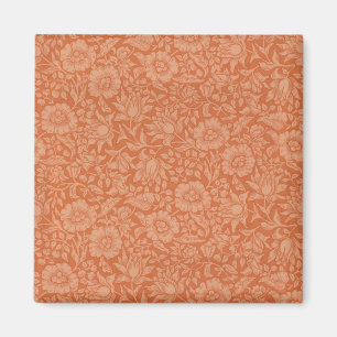 Imán Patrón de Malva de William Morris: Floral Terracot