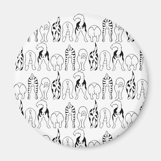 Imán Patrón de manchas de perro (Frente)