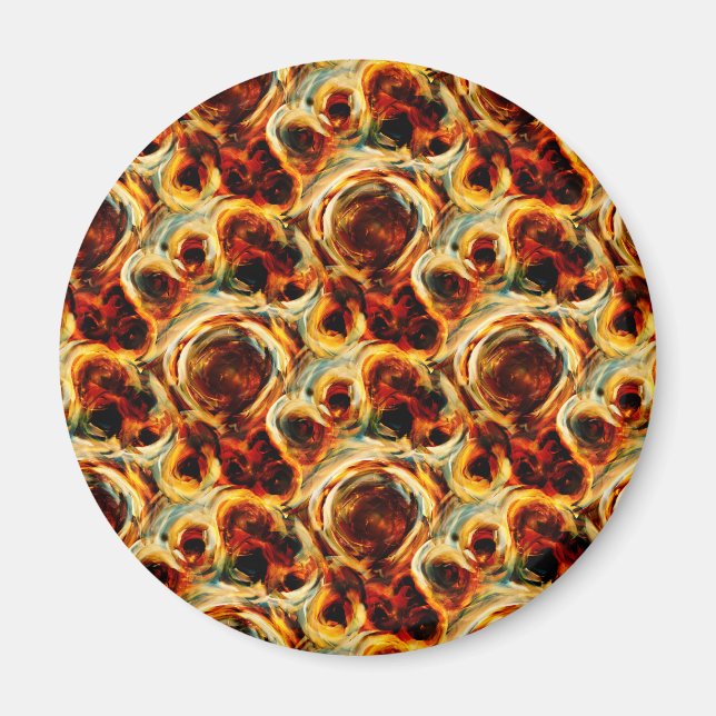 Imán Patrón de manchas sin costura marrón suave lanzar  (Frente)