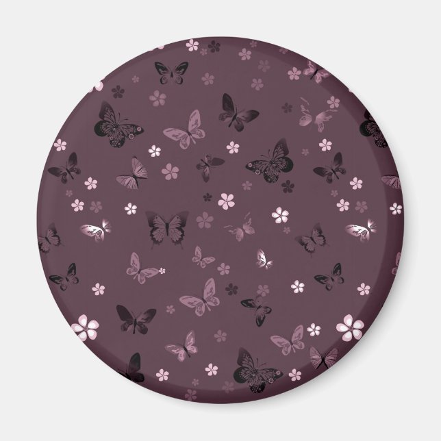 Imán Patrón de mariposa 5 (Frente)