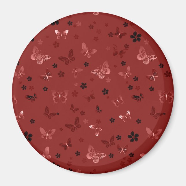 Imán Patrón de mariposa 6 (Frente)