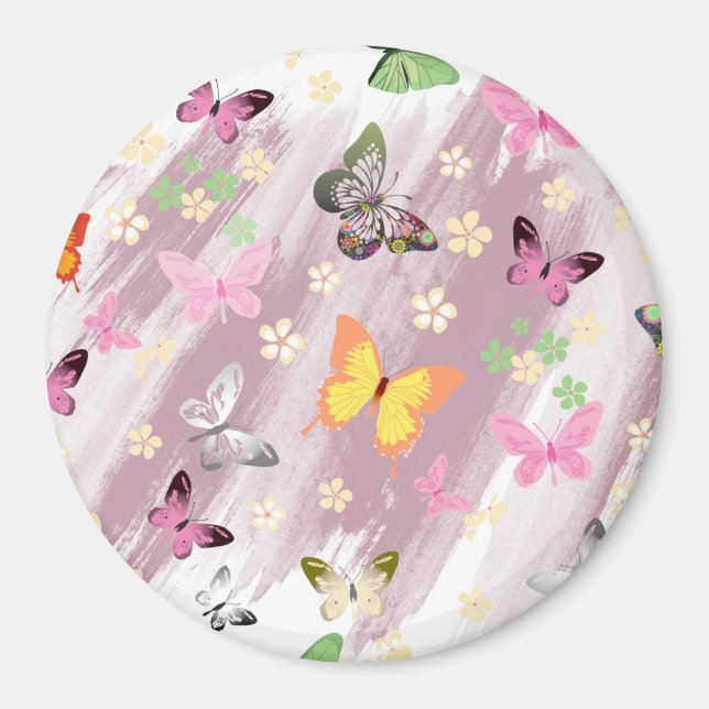 Imán Patrón de mariposa 7 (Frente)