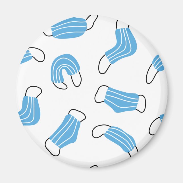 Imán Patrón de máscara médica (Frente)