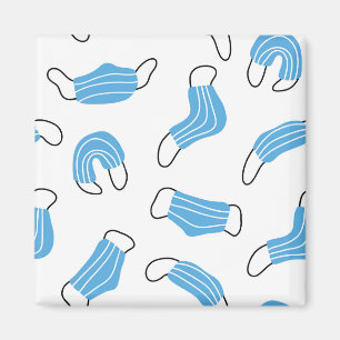 Imán Patrón de máscara médica