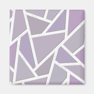 Imán Patrón de mosaico de lavanda