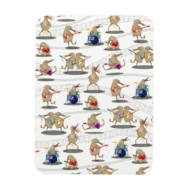 Imán Patrón de música de Nueva Zelanda (Vertical)