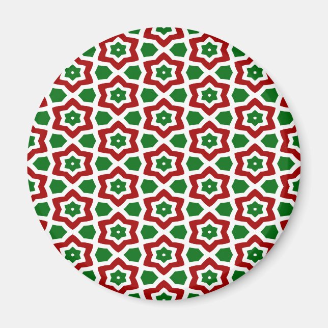 Imán Patrón de Navidades ordenados (Frente)